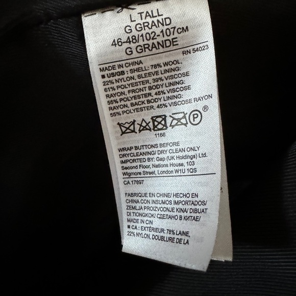 Banana republic dress overcoat - Picture 4 of 4